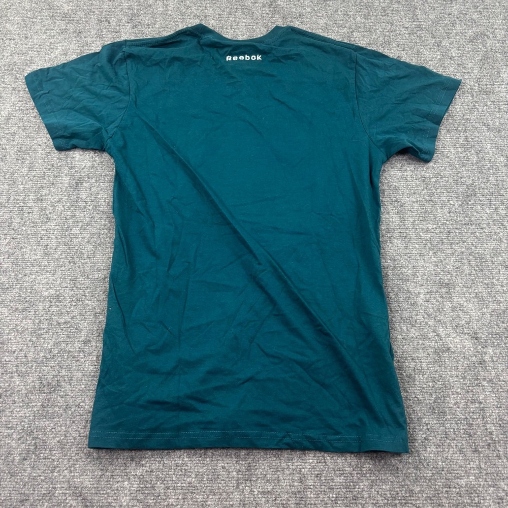 Reebok Classic T-Shirt Size Large Teal Slim Fit Embroidered Logo NWT Kids - Picture 7 of 9